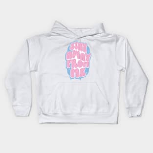 Stay Away From Me (Pink / Blue) Kids Hoodie